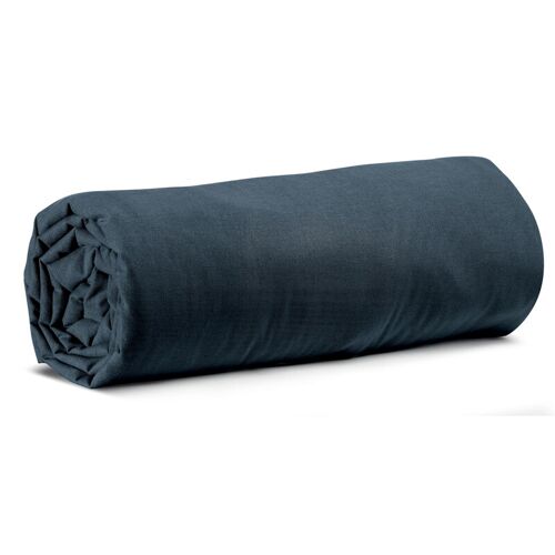 Vivaraise Calita Drap Housse Bleu Marine - 140 X 190 X 30 Cm