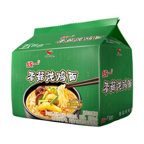 Uni-President Nouilles Instantanées Saveur Soupe Au Poulet Et Champignons Shiitake - 97 G X 5