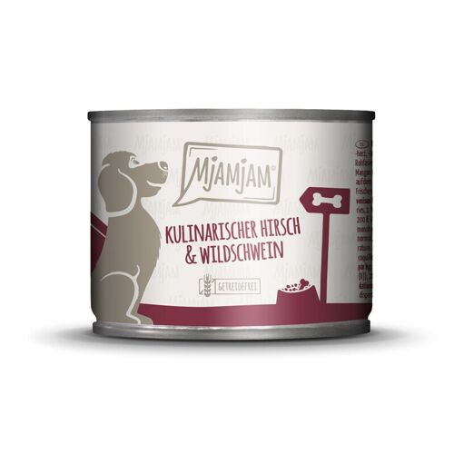 Mjamjam Nourriture Pour Chien À La Viande De Cerf Et Canneberges - 200 G