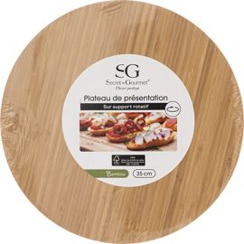 Secret De Gourmet Plateau Rotatif En Bambou Rio - 35 Cm