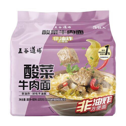 Wugudaochang Nouilles Instantanées Saveur Chou Mariné Et B?uf, 105 G X 5, 525 G