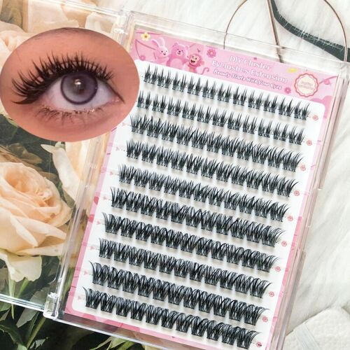 Meomagic - Extensions De Cils Précollees (Aucune Pince À Épiler Incluse) - 10 Lignes - 120 Pièces - Wm1 