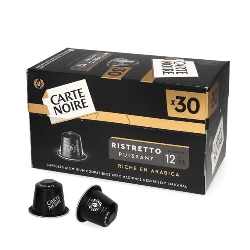 Carte Noire Lot De 30 Capsules Compatibles Nespresso Ristretto