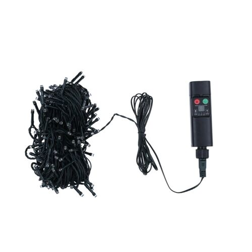 10 Mètres 100 Lumières, Guirlande De Lumières Led 3 Fils 3v, Batterie Lithium 18650 800 Mah, Temporisation À Trois Vitesses, Clignotement À Huit Fonctions, Avec Télécommande, Recharge Usb, Blanc Chaud.