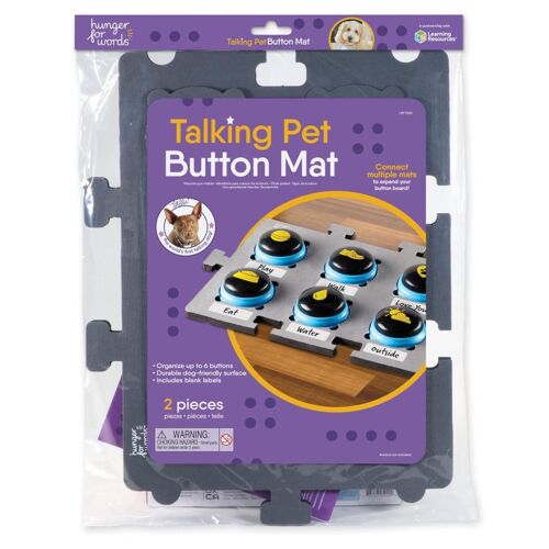 Hunger For Words Tapis De Rangement Pour Boutons Parlants Pour Animaux - 33,5 X 45,7 X 1,5 Cm