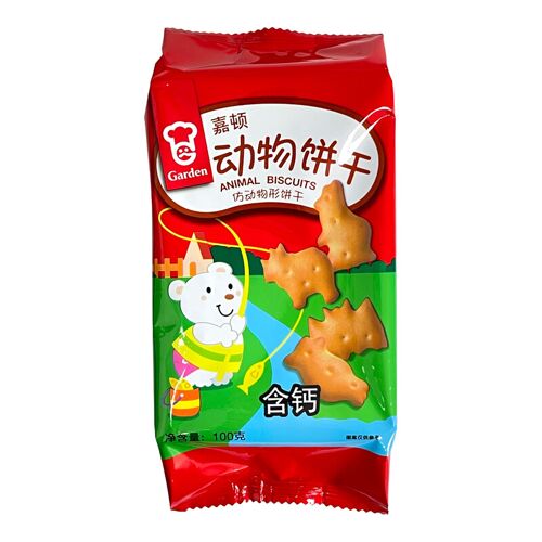 Jd - Biscuits En Forme D'animaux (Avec Calcium) 100 G
