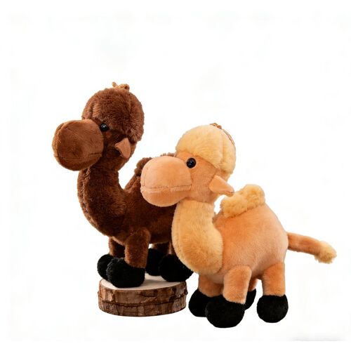 Pendentif porte-clés en peluche mignon en forme de chameau 13 cm (Modèle aléatoire)
