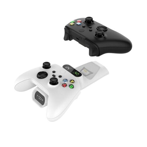 FIXED Double station de charge de manettes sans fil pour Xbox Series S, X et One, blanc