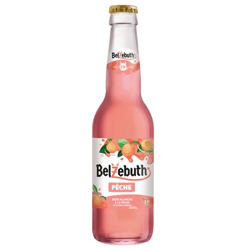 Belzebuth Bière Blonde Aromatisée Pêche 2,8 % - 33 Cl