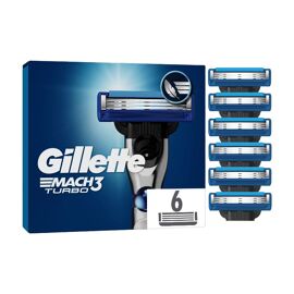 Gillette Mach3 Turbo 3d - Recharges De Lames De Rasoir - 6 Unités 