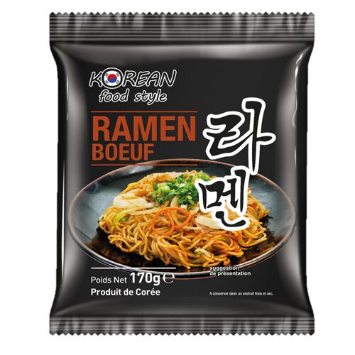 Korean Food Style Nouilles Instantanées Saveur B?uf - 170 G