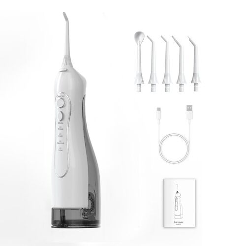 Sunluxy F5 Hydropulseur Dentaire Sans Fil Portable - Blanc