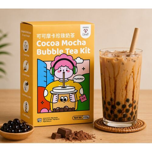 Tokimeki Kit Pour Bubble Tea Saveur Moka Cacao - 255 G