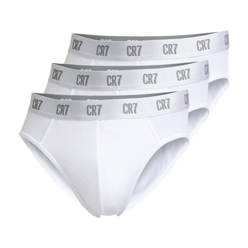 Cr7 Basic Lot De 3 Slips Blanc - Taille S