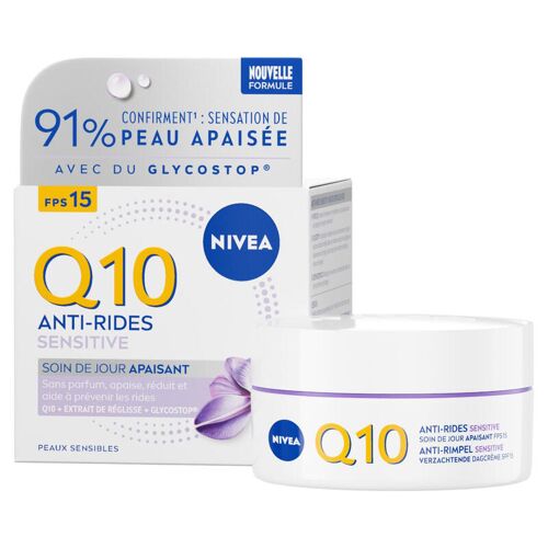 Nivea Q10 Crème Anti¿Rides Sensitive Soin Jour Visage Fps15 50ml 