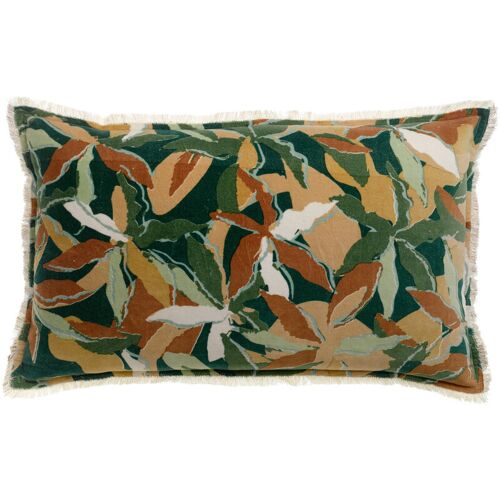 HOUSSE DE COUSSIN IMPRIME ALINA PETROLE