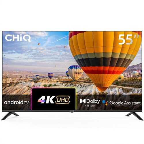 CHiQ U55P9V Téléviseur Android 4K UHD avec Dolby Vision et Google Assistant 139 cm