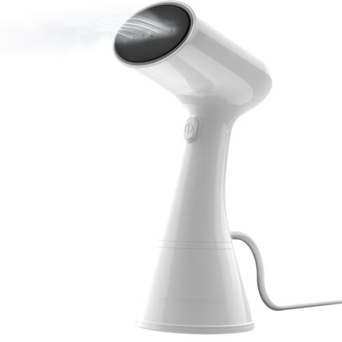 Cuisync T-201 Défroisseur vapeur portable 220 ml, 1 000 W avec technologie anti-fuite 360° - Blanc