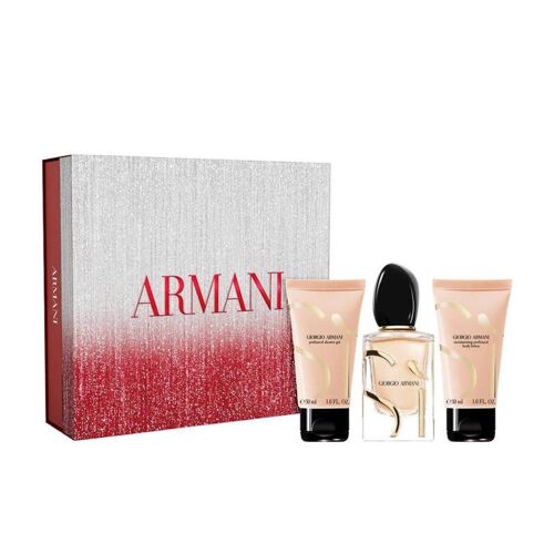 Coffret Armani Si Eau De Parfum 50ml + Lait Pour Le Corps 50ml + Gel Douche 50ml