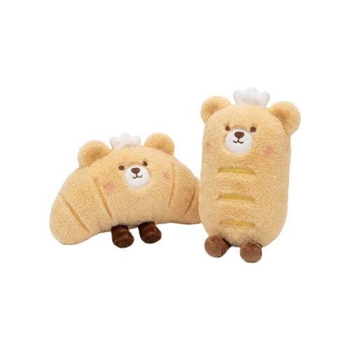 Peluche ours en pain 20 cm (Modèle aléatoire)