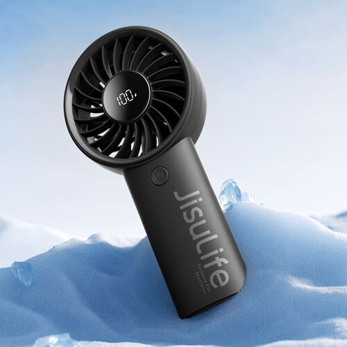 JISULIFE Life4 Ventilateur portable avec affichage LED - Noir