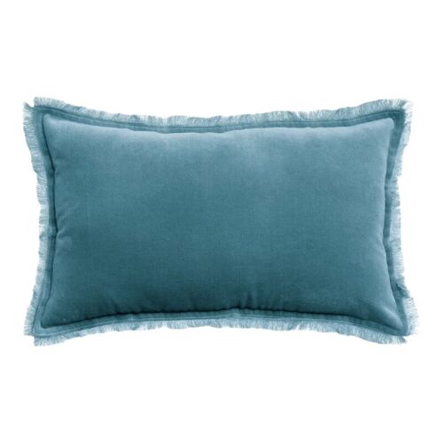HOUSSE DE COUSSIN UNI FARA ACIER GARNISSAGE OFFERT