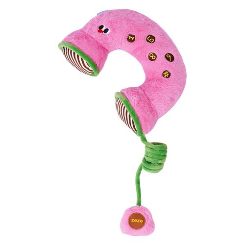 Zeze Coussin Pour Chat En Forme De Téléphone Rétro - Rose/Vert