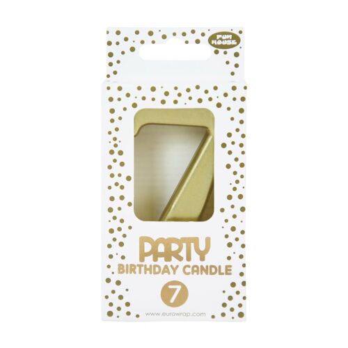 Clairefontaine Bougie or chiffre 7