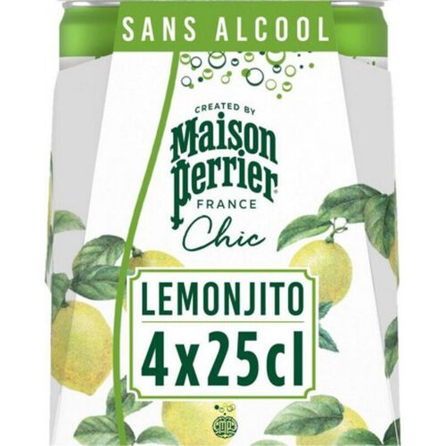 Perrier Maison Chic Lemonjito Sans Alcool - 4 X 25 Ml