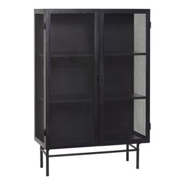 Hübsch Edge Meuble de rangement double - Noir