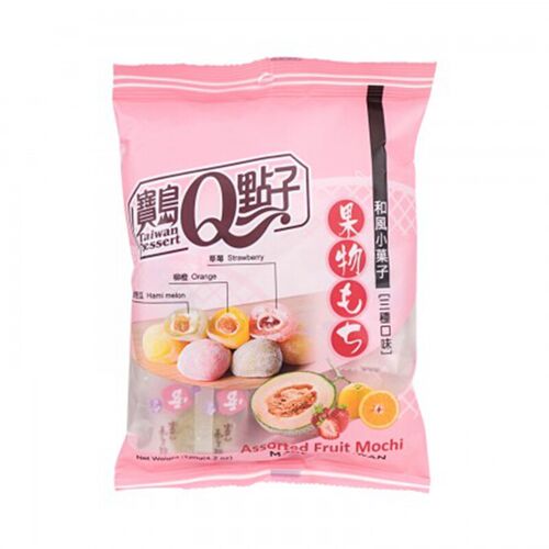 Q-Brand Mini Mochis Variés Aux Fruits - 120 G