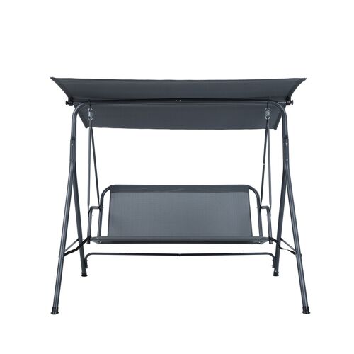 Balancelle De Jardin Avec Pare-Soleil - Gris