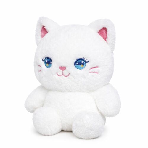 Jouet en peluche chat aux grands yeux 18 cm