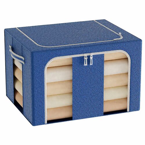 SNSP Lot de 3 boîtes de rangement antibactériennes pliables en tissu Oxford pour couettes et couvertures - 66 L