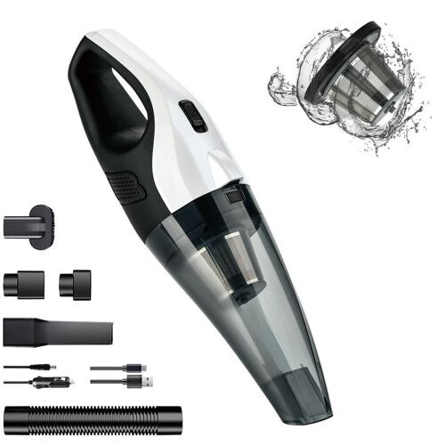 Atshark A-081 Aspirateur À Main 8000 Pa Léger Et Portable, Chargement Sans Fil - Blanc