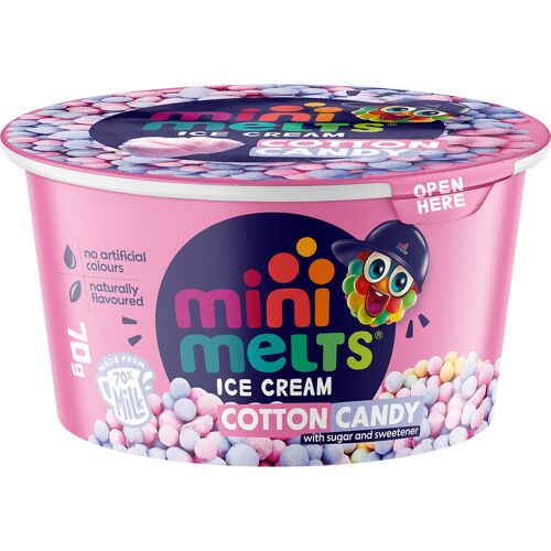 Mini Melts Glace Goût Barbe À Papa 70g