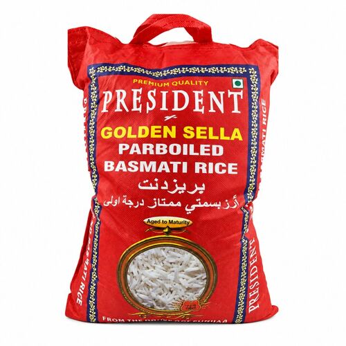 President Golden Sella Riz Basmati - 10 Kg