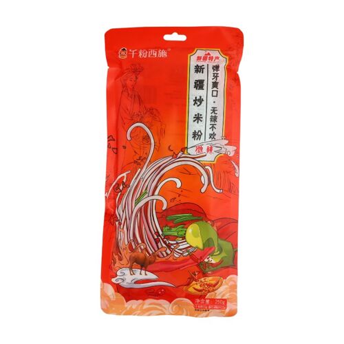 Qian Fen Xi Shi Nouilles De Riz Sautées Du Xinjiang Épicé-Doux - 250 G