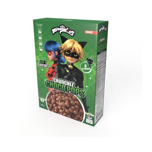 Miraculous Céréales Crinchiz Choco Pops 375g