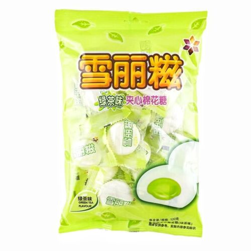 Sen He Yuan Barres De Guimauve Fourrées Saveur Thé Vert - 100 G