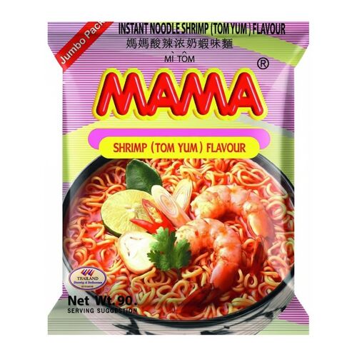 Mama Tom Yum Nouilles Instantanées Saveur Crevette - 90 G