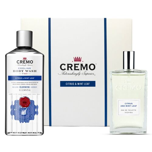 Cremo Agrumes & Feuilles De Menthe - Coffret Cadeau Pour Homme (Eau De Toilette + Gel Douche) - 1 Unité 