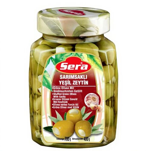 Sera Olives Vertes Farcies À L¿Ail - 720 Ml