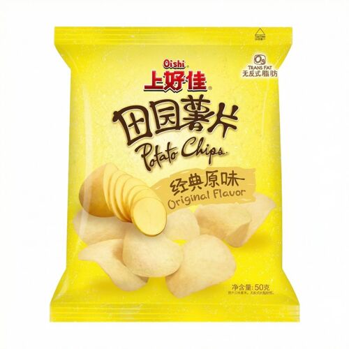 Oishi Chips De Pomme De Terre Saveur Originale 50 G