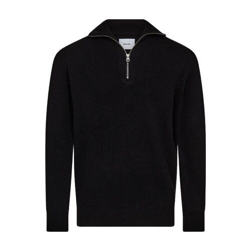 Resteröds Liam Pull-Over À Zip En Maille - Noir - M