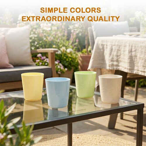 Gobelets Pour Eau Et Jus, Format Mini, Portables, 300 Ml, Lot De 4, Pour Salle De Bains, Design Simple Et Adapté À La Maison