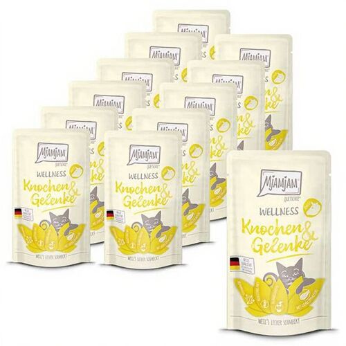 Mjamjam - Aliment Pour Chat - Bien-Être - Os Et Articulations - B?Uf 125 G X 12