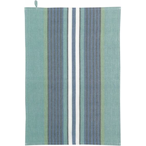 Winkler Torchon Recyclé Yuna Paon/Naturel - 50 X 70 Cm