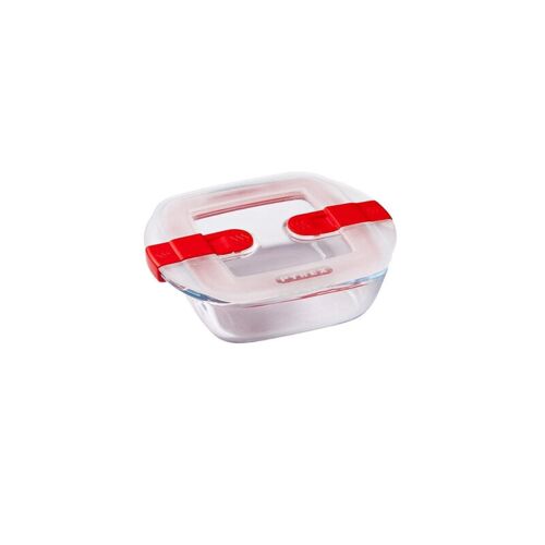 Pyrex Cook&heat Boîte Hermétique Carrée 35 Cl - 14 X 12 X 4 Cm