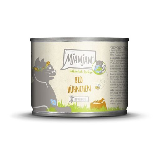 Mjamjam Naturally Tasty Nourriture Pour Chat Au Poulet Bio - 200 G